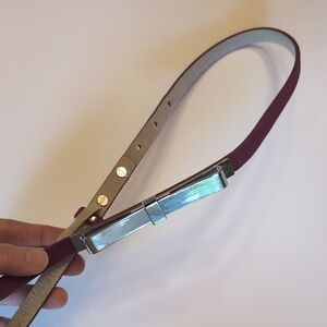 White House Black Market Purple and Silver Belt